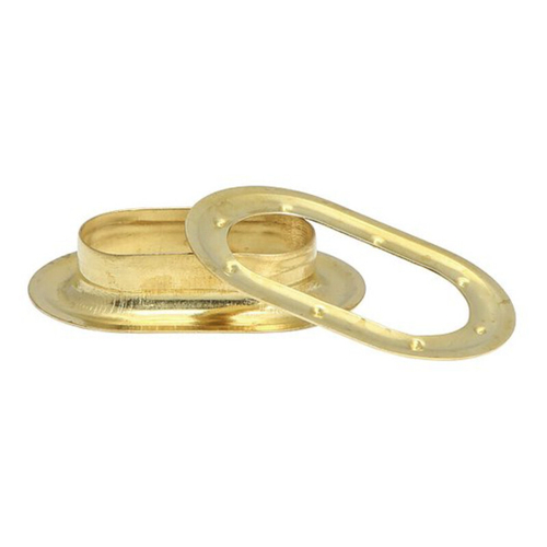 Люверсы овальные 42х22 мм латунные - 500 шт.