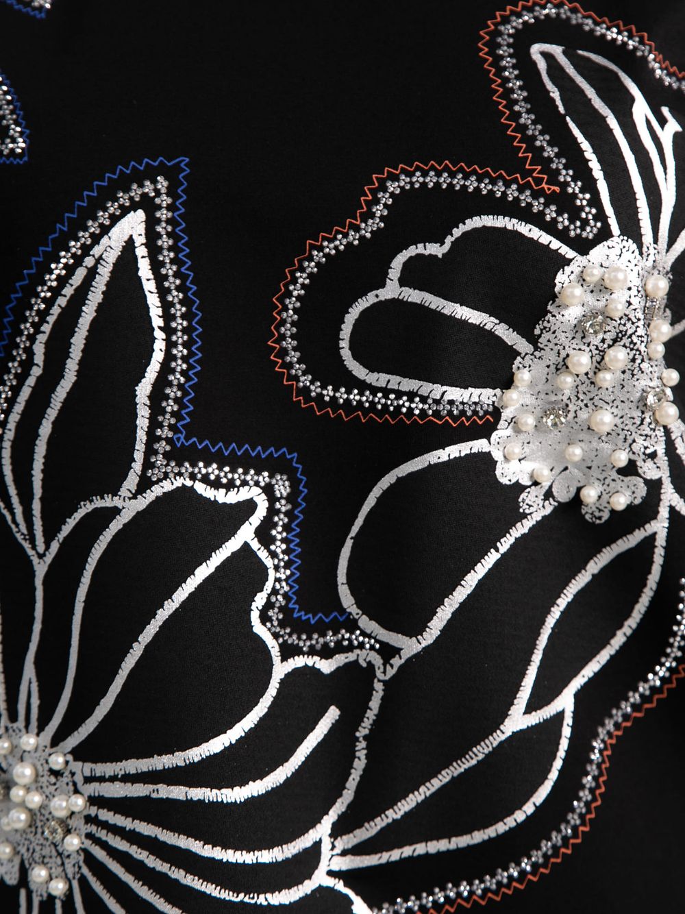 Блуза Цветочная рапсодия (черная) Б15311-18М LT Collection