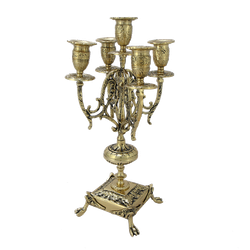 Bello De Bronze Канделябр Арте Нова 5-ти рожковый, золото