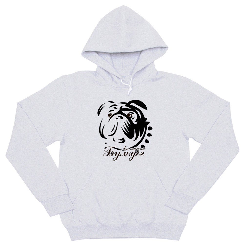 Толстовка "Английский бульдог - портрет"