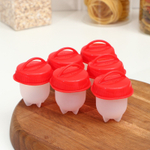 Набор контейнеров для варки яиц без скорлупы, 6 шт, 6,5×9 см