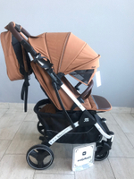 Коляска прогулочная Babalo 2024 Амбровый текстиль на белой раме