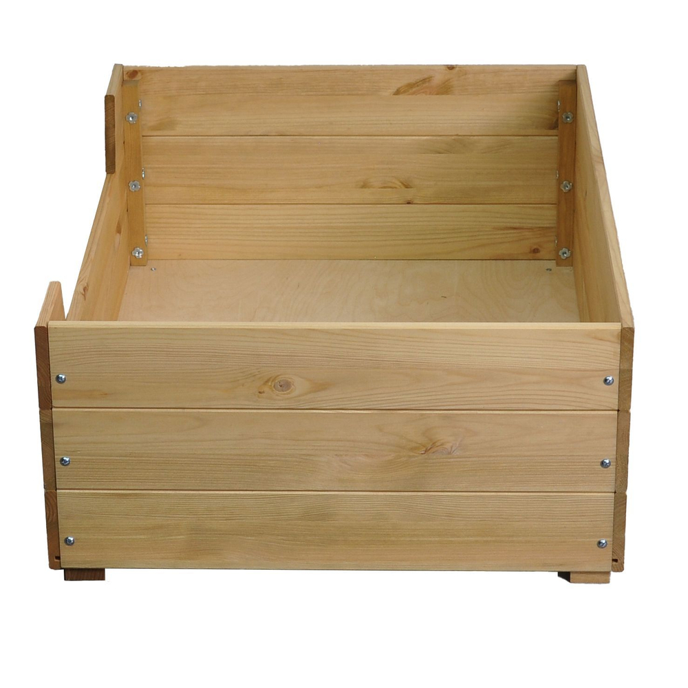 Лежанка домик для кошек и собак мелких и средних пород Вальди 78х58 см из массива сосны, прочный лежак для кошек и собак