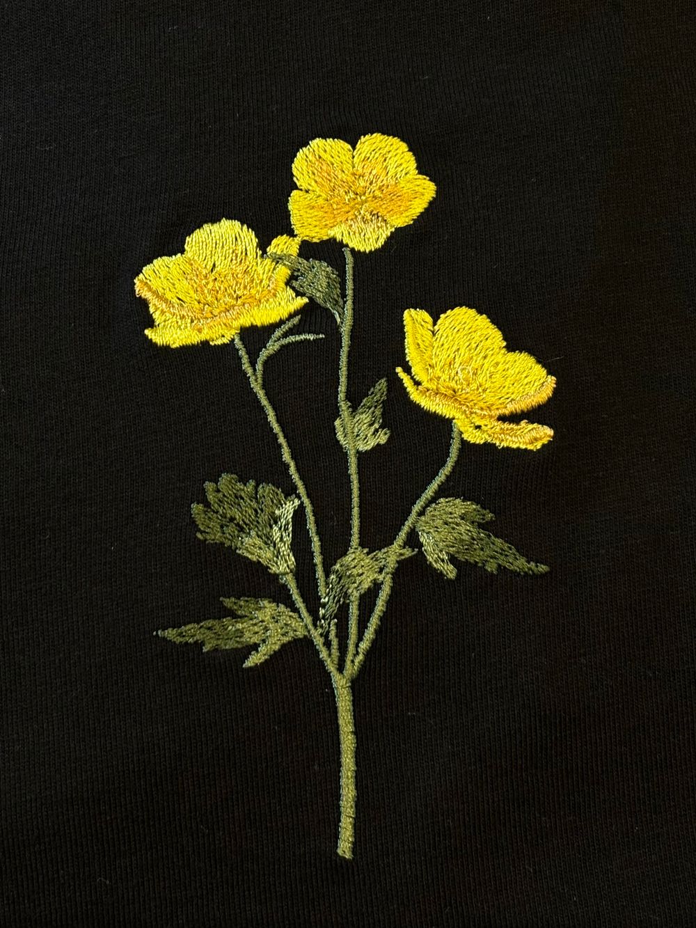 Футболка LCLS. x Гербарий Лютик черная