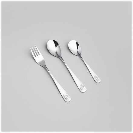 НАБОР ДЕТСКИХ СТОЛОВЫХ ПРИБОРОВ ZOO AGNESS 3 ПР