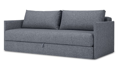 Диван Коя Лайт Strong Plus 10 208*94*80 см, Серый Рогожка Еврокнижка Фиеста