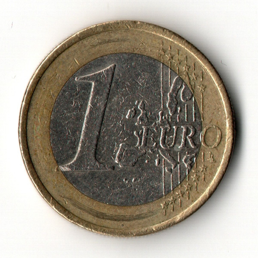 1 евро 2002 год Германия Федеральный орел VF