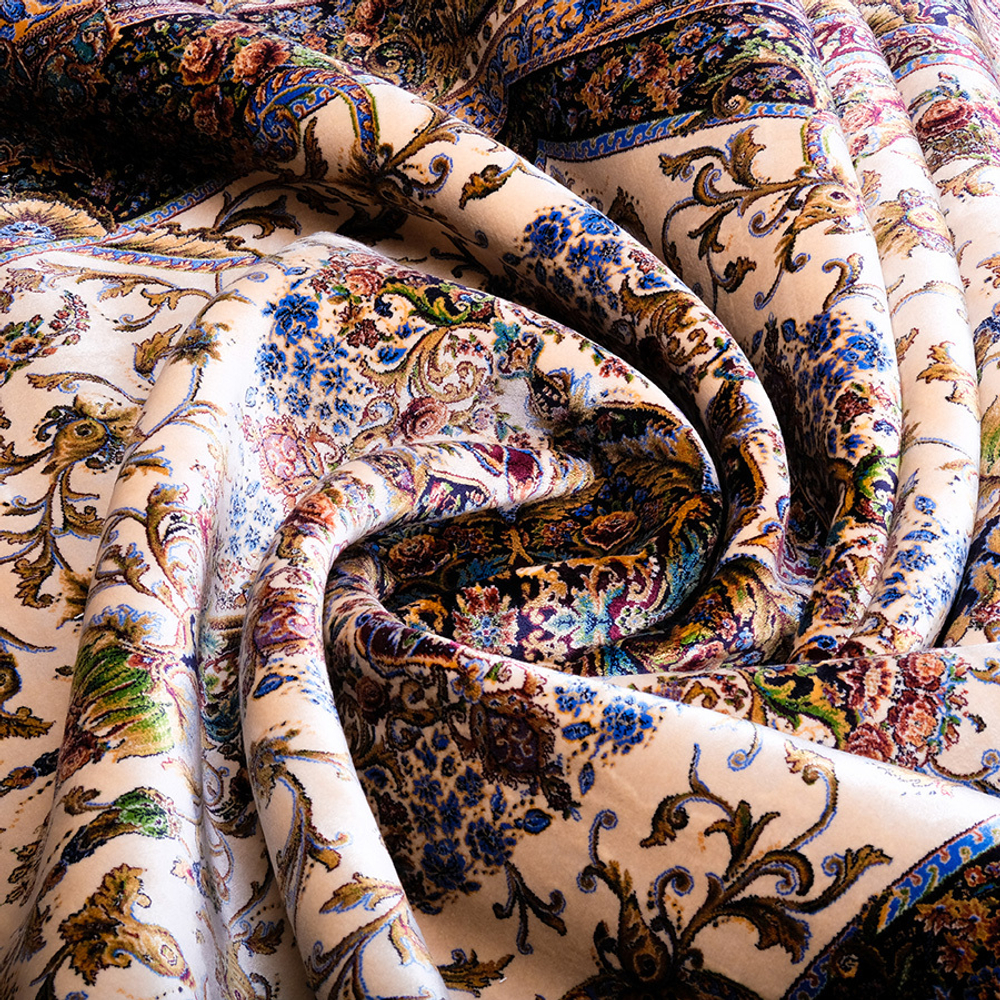 Qum 2004A CREAM / NAVY Прямой