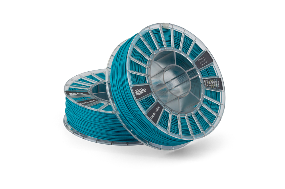 Пластик для 3D-принтеров, Clotho Filaments, Clotho ABS, GF13, бирюзовый,1,75 мм, 2000г