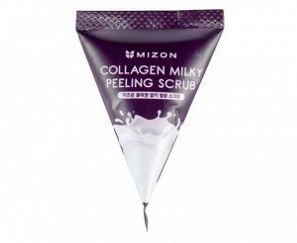 Скраб-пилинг с коллагеном MIZON Collagen Milky Peeling Scrub 7 гр