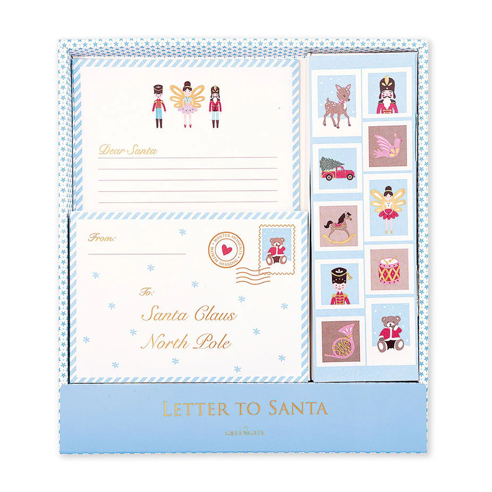 Набор для написания писем Xmas white, 12 шт