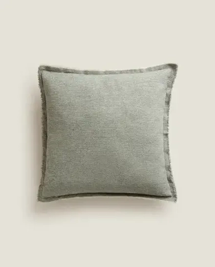 ZARA HOME НАВОЛОЧКА ДЛЯ ДЕКОРАТИВНОЙ ПОДУШКИ, ЗЕЛЕНЫЙ