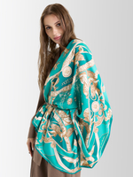 Платок «Казань Драгоценная» изумрудный