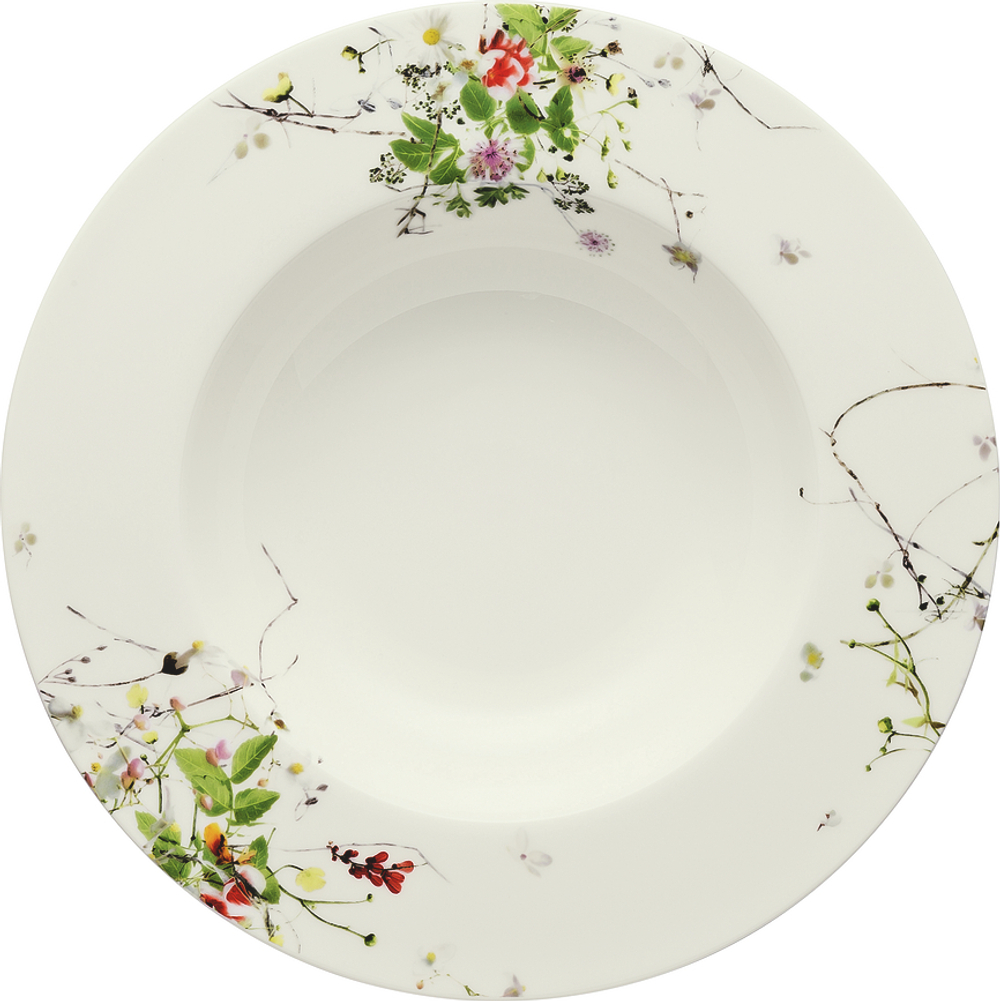 Тарелка глубокая Rosenthal Brillance Tajemniczy Ogr d, костяной фарфор, 23 см, белая