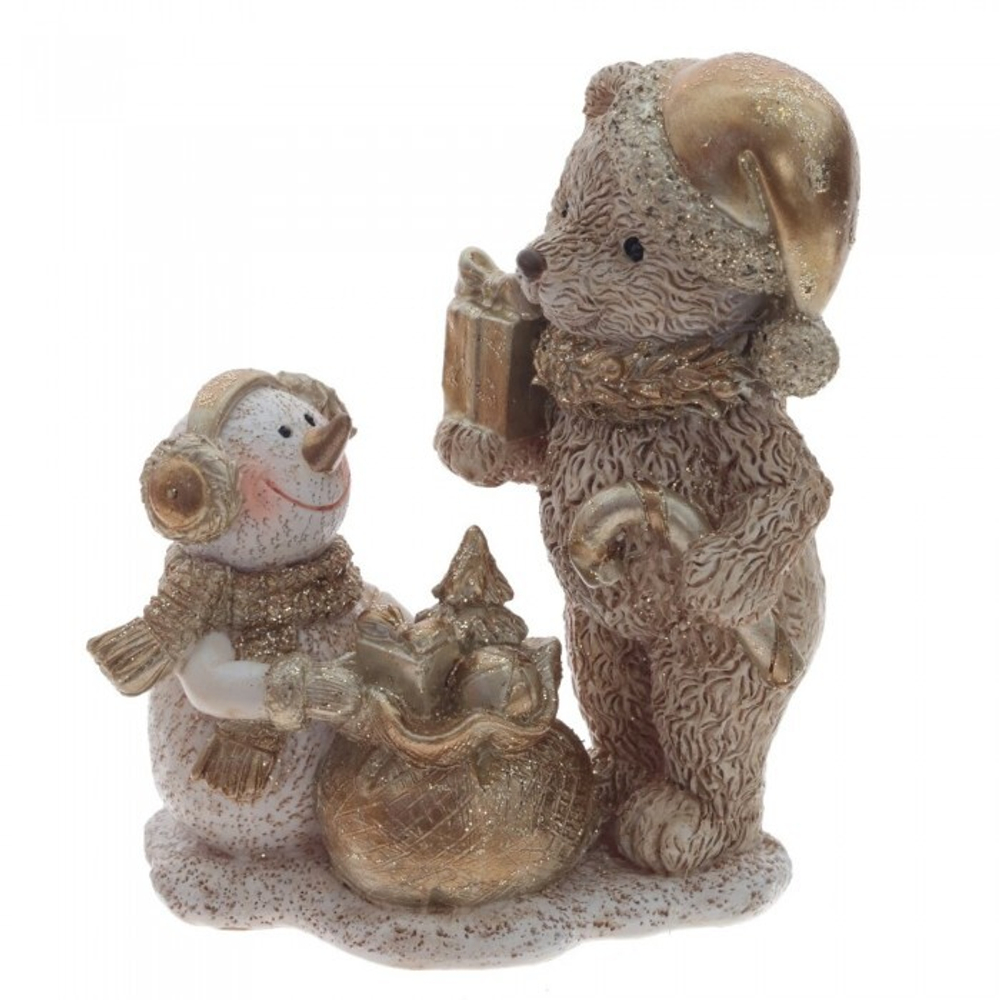 811340 Фигурка декор, "Мишки" 10см