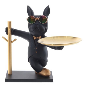 Фигурка декоративная с подносом Собака