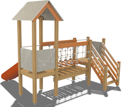 Детский городок Новгород Vector ДГ100.00.1.10 для игровых площадок 3-7 лет