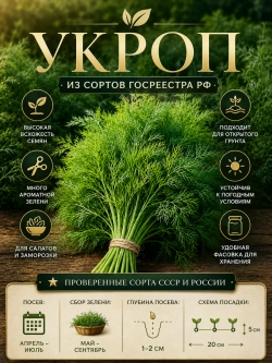 Семена укропа для дачи и огорода
