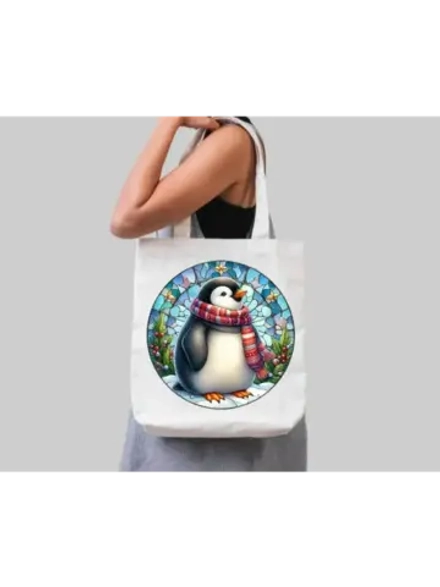 Термотрансфер "Пингвин" 20х20, наклейка на одежду