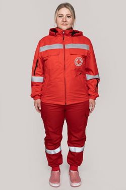 Ветровка Скорая помощь MedicLine женская цв. КРАСНЫЙ