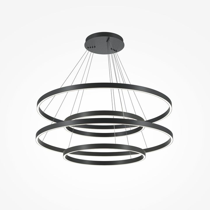 Подвесной светодиодный светильник Maytoni Rim MOD058PL-L174BK