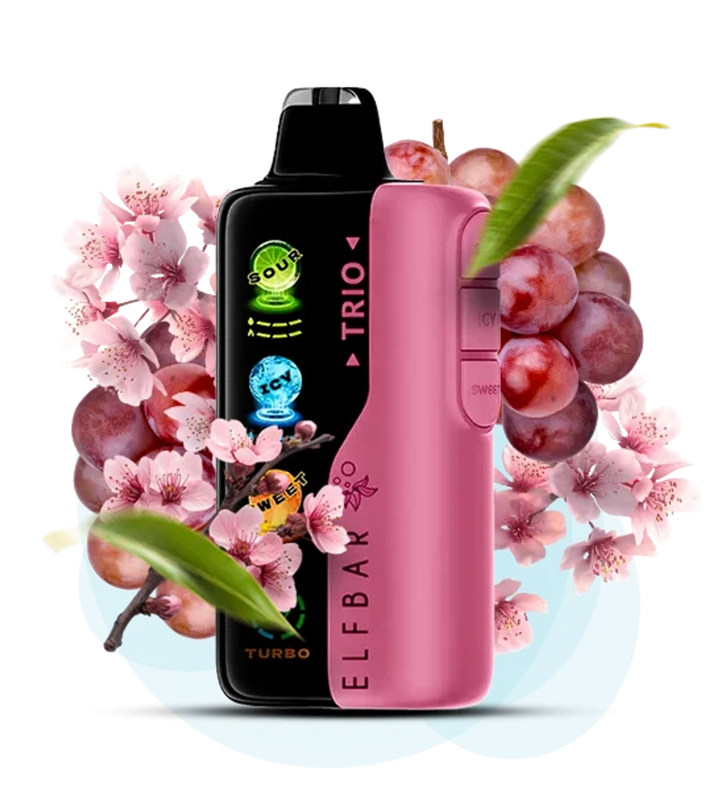 ELF BAR TRIO 40000 - Sakura Grape (5% nic)