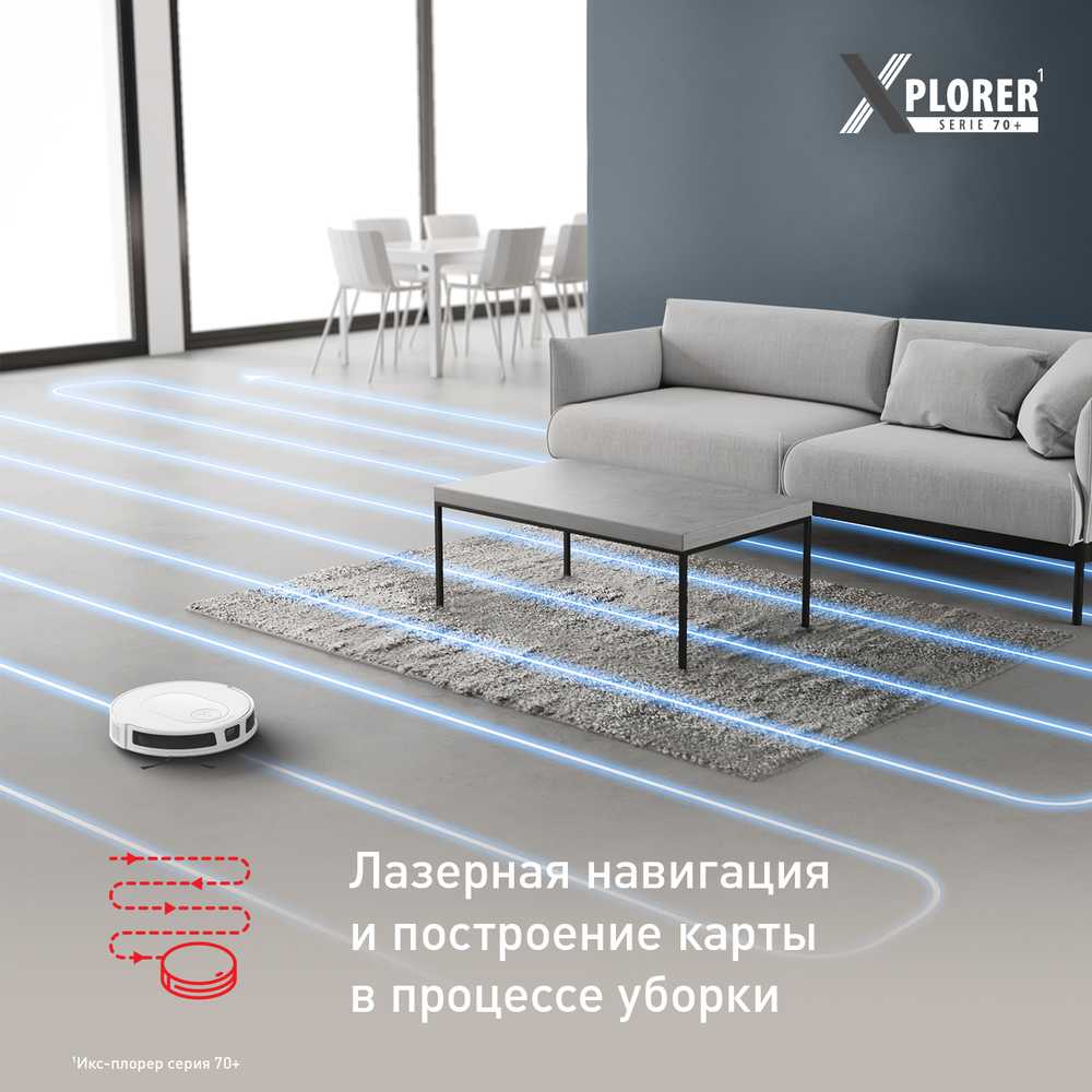 Робот-пылесос Tefal X-PLORER Serie 70+ RG8497WH