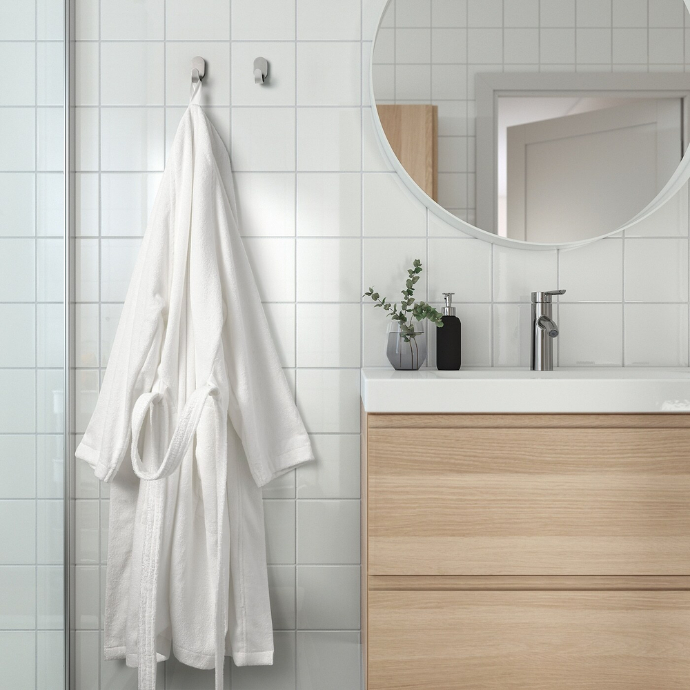 IKEA ROCKÅN  (ИКЕА РОСКÅН)  -  Халат, белый, S/M