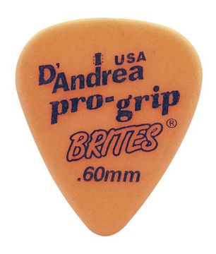 Медиаторы, дерлин, 72шт, 0.60мм, D'Andrea RPGB351-060TM ProGrip Brites