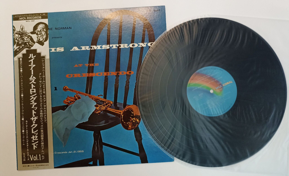 Винтажная виниловая пластинка LP Louis Armstrong At The Crescendo Vol. 1 (Japan 1975)