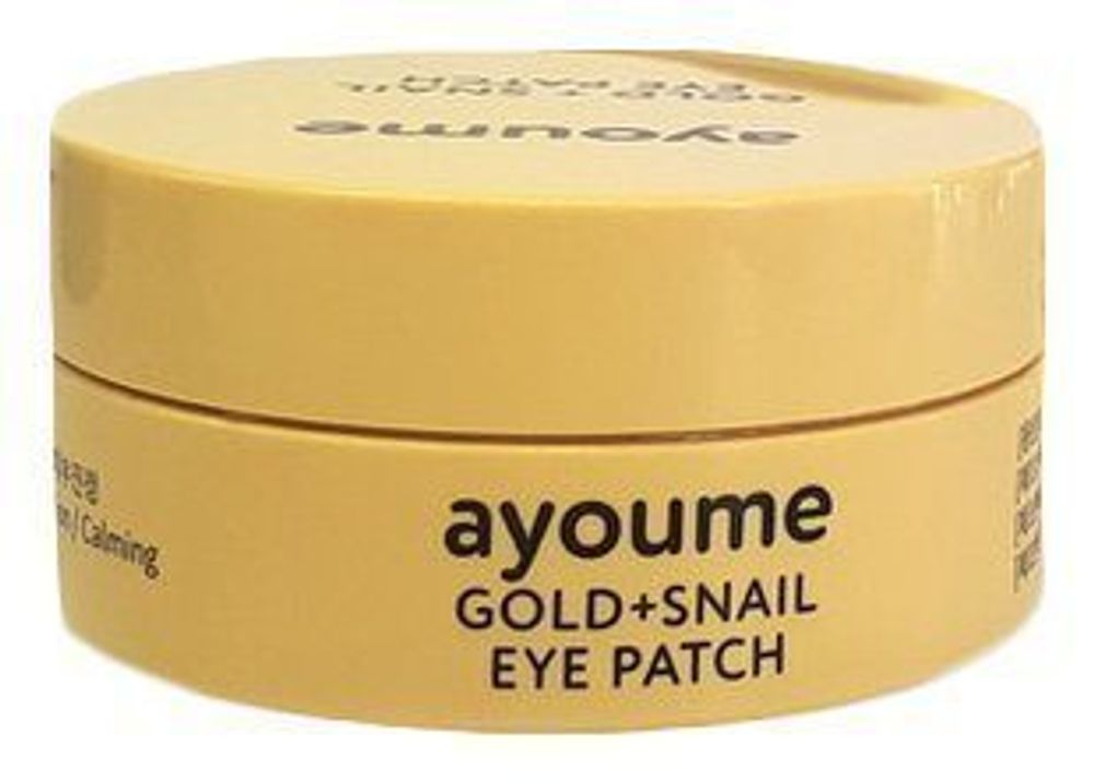 Патчи для глаз с золотом и муцином улитки Ayoume Gold + Snail Eye Patch