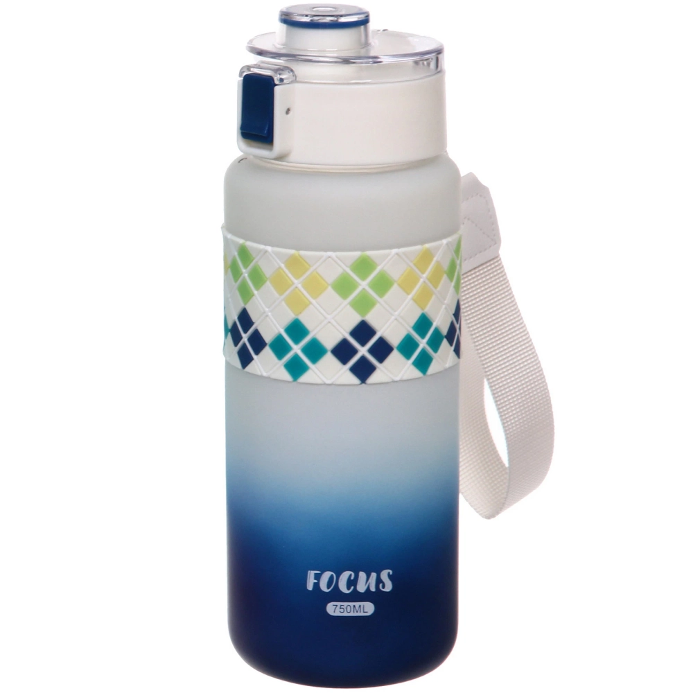 Бутылка питьевая пластиковая 750мл «Настроение», микс цветов