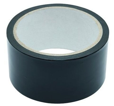 Черная липкая лента BONDAGE TAPE - 18 м. (Цвет: черный)