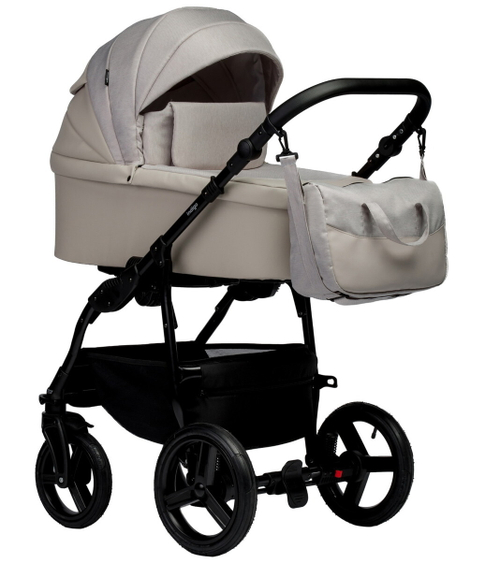 Детская коляска Indigo Impulse Eco 2 в 1 Ie02 бежевая кожа/бежевый