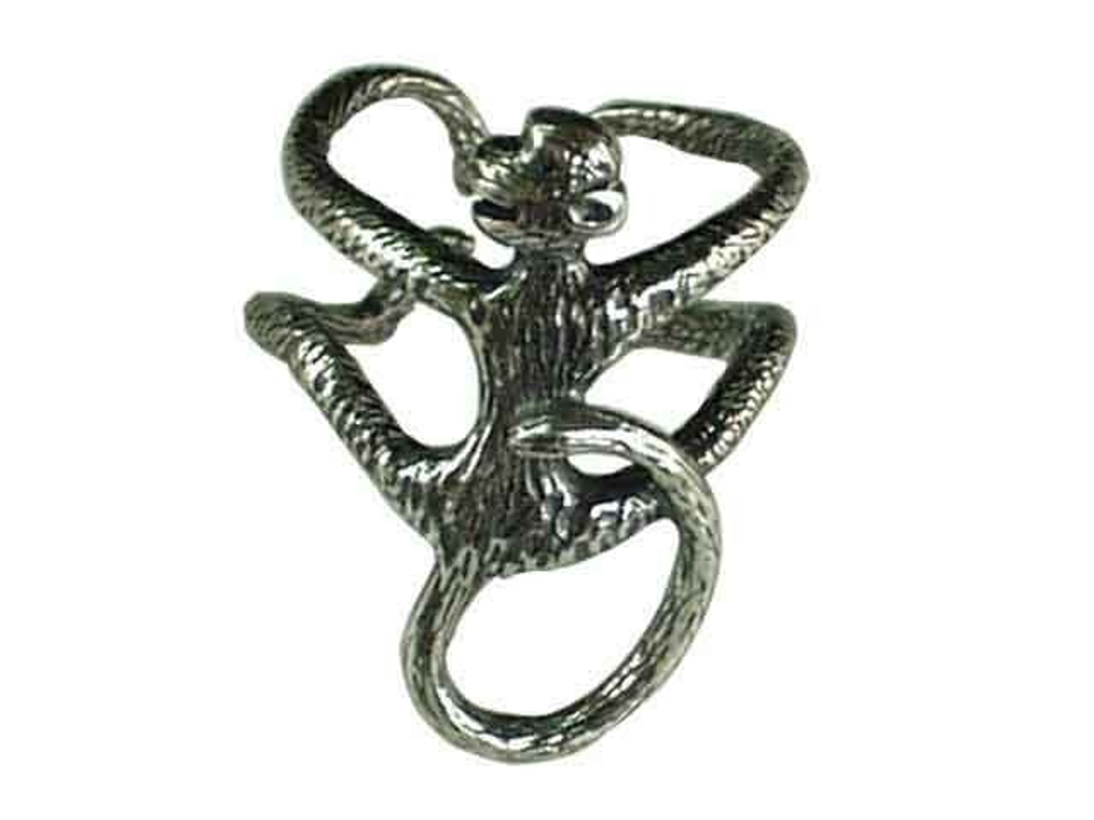 "Обезьяна" кольцо в серебряном покрытии из коллекции "Животные" от Jenavi