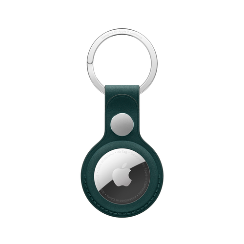 Тканевый брелок с заводным кольцом Apple FineWoven Key Ring для AirTag, Dark Green (Темно-зеленый)