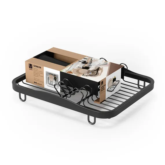Сушилка для посуды sinkin, 28х14х35,5 см, черная