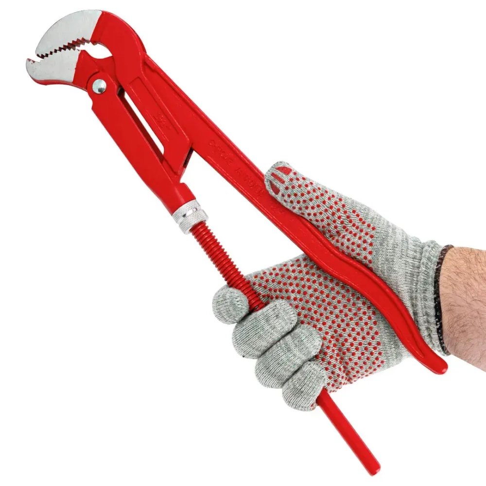 Ключ газовый 1.5''45° (захват S-образный:85мм) FORCEKRAFT FK-684C17