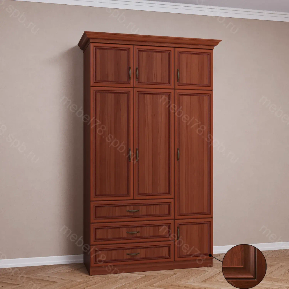 Шкаф распашной с антресолью 3/7