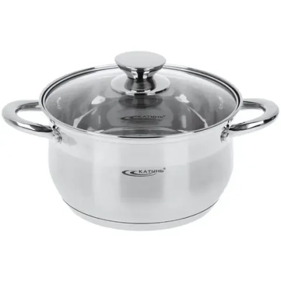 Кастрюля из нержавеющей стали 3,5л «Диана» Катунь