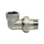 Переходник со сгоном 1/2'' угловой VRT® (конус) никель