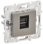SKANDY Розетка компьютерная RJ45 кат.6 SK-K02N металл никель IEK