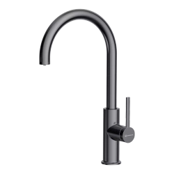 Смеситель Okawa 2 Plus-GM нерж. сталь/вороненая сталь