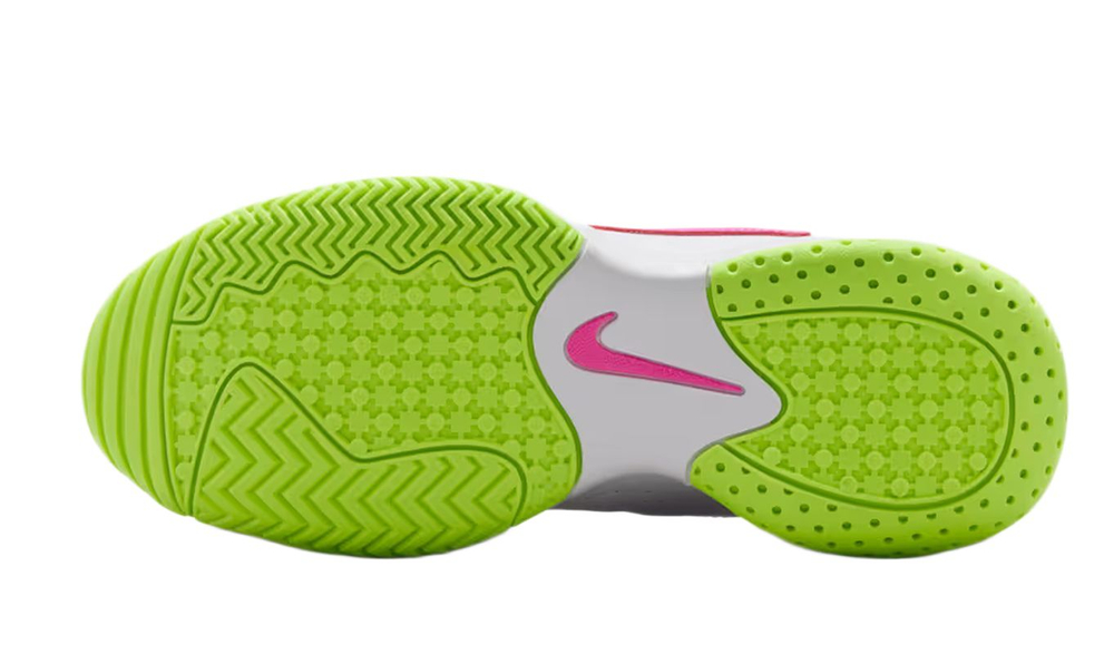 Детские Кроссовки теннисные  Nike Jr Court Lite 2 - white/hot lime/grey fog/laser fuchsia
