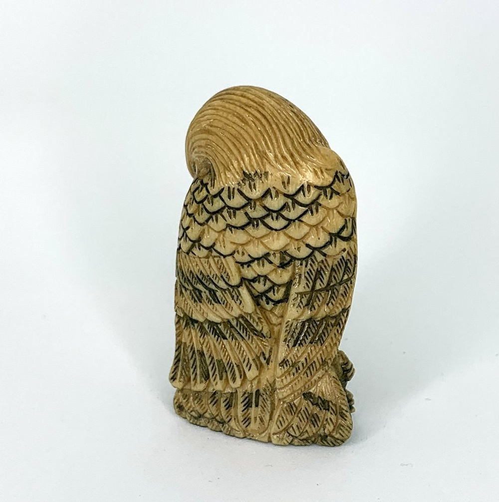 Нэцкэ Орел с обезьянкой (мамонт)