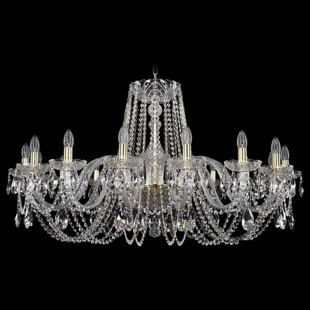 Подвесная люстра Bohemia Ivele Crystal 1402 1402/16/400/G