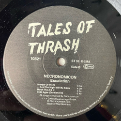 Винтажная виниловая пластинка LP Necronomicon Escalation (Germany 1988)