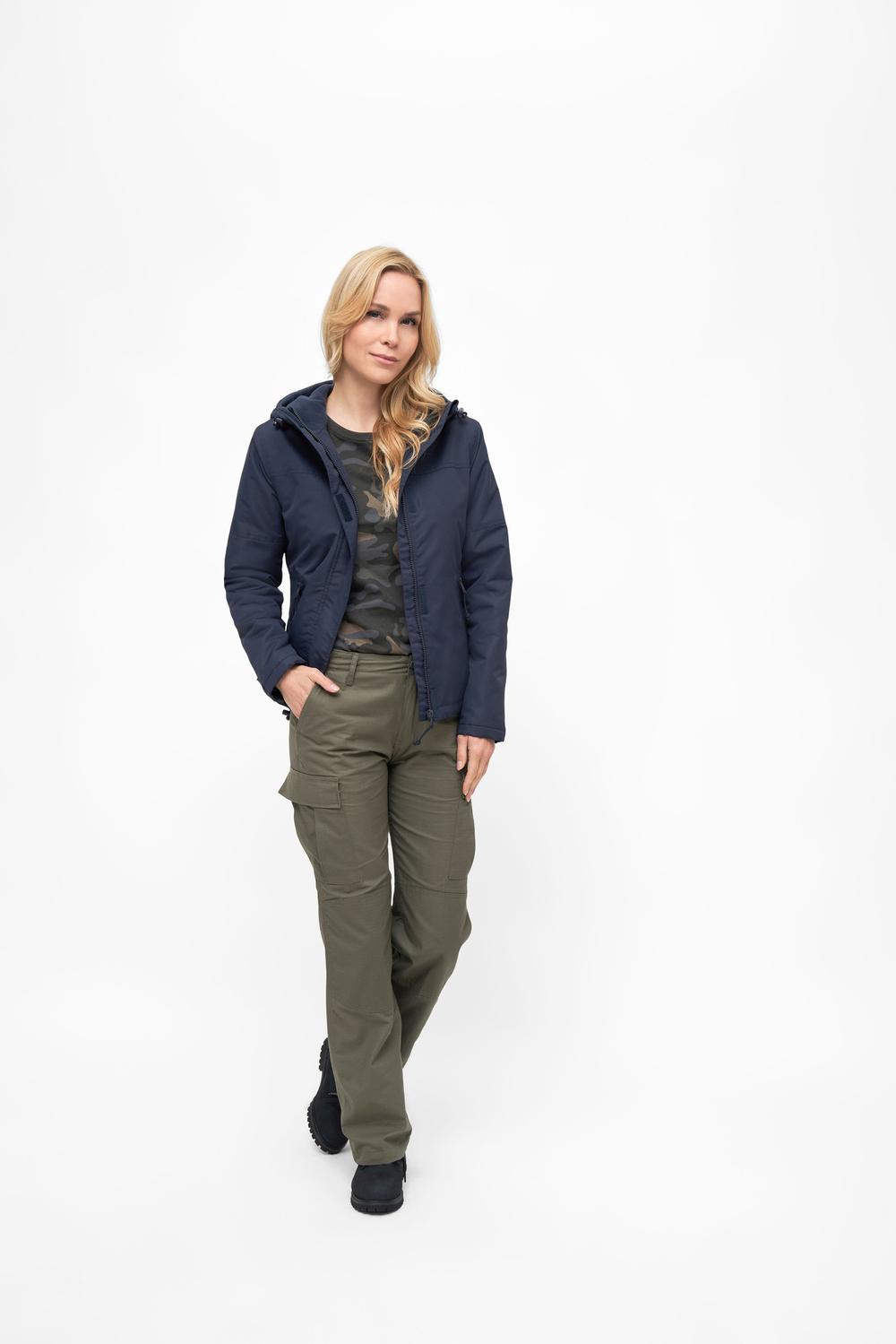 Brandit WOMEN FRONTZIP WINDBREAKER navy