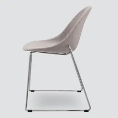 Стул Vid Soft серый, ножки хром