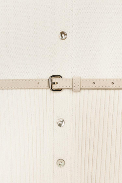 ZARA ЖИЛЕТ С ПОЯСОМ, ЭКРЮ